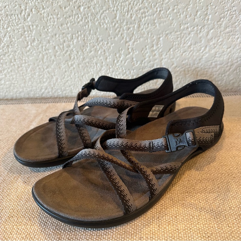 Merrell Black Charcoal Muri Lattice Sandals - Picture 4 of 13